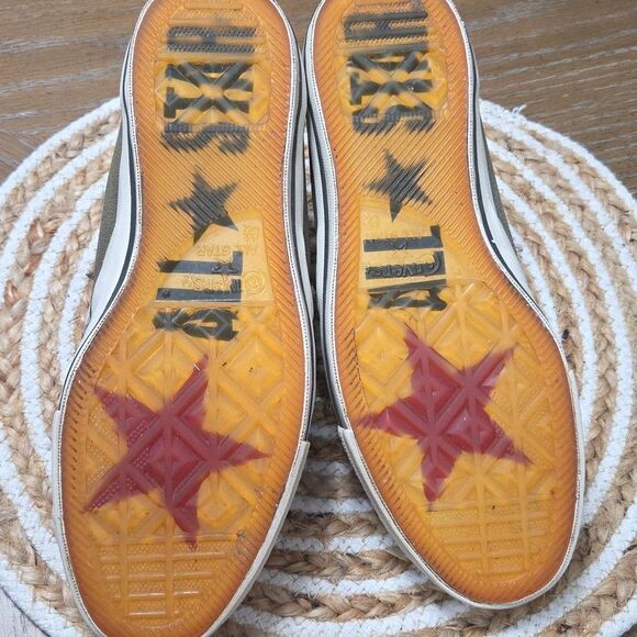 Converse John Varvatos All Star Player GreenCanvas/Leather Low Tops 8.5M/10.5W - Picture 7 of 9